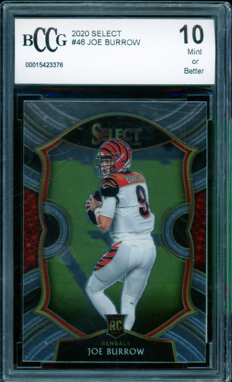 Joe Burrow Rookie Card 2020 Select #46 BGS BCCG 10 Image 1
