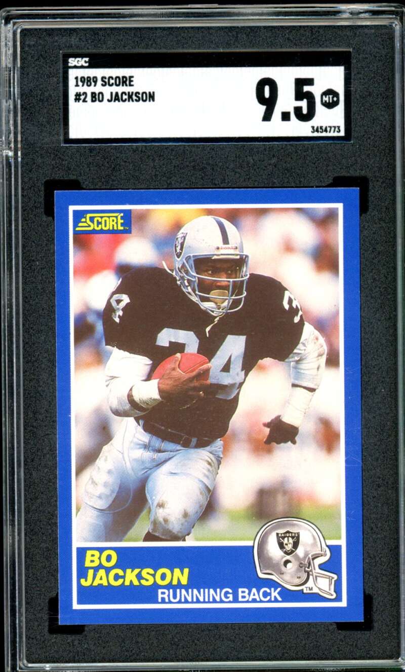 Bo Jackson Card 1989 Score #2 SGC 9.5 Image 1