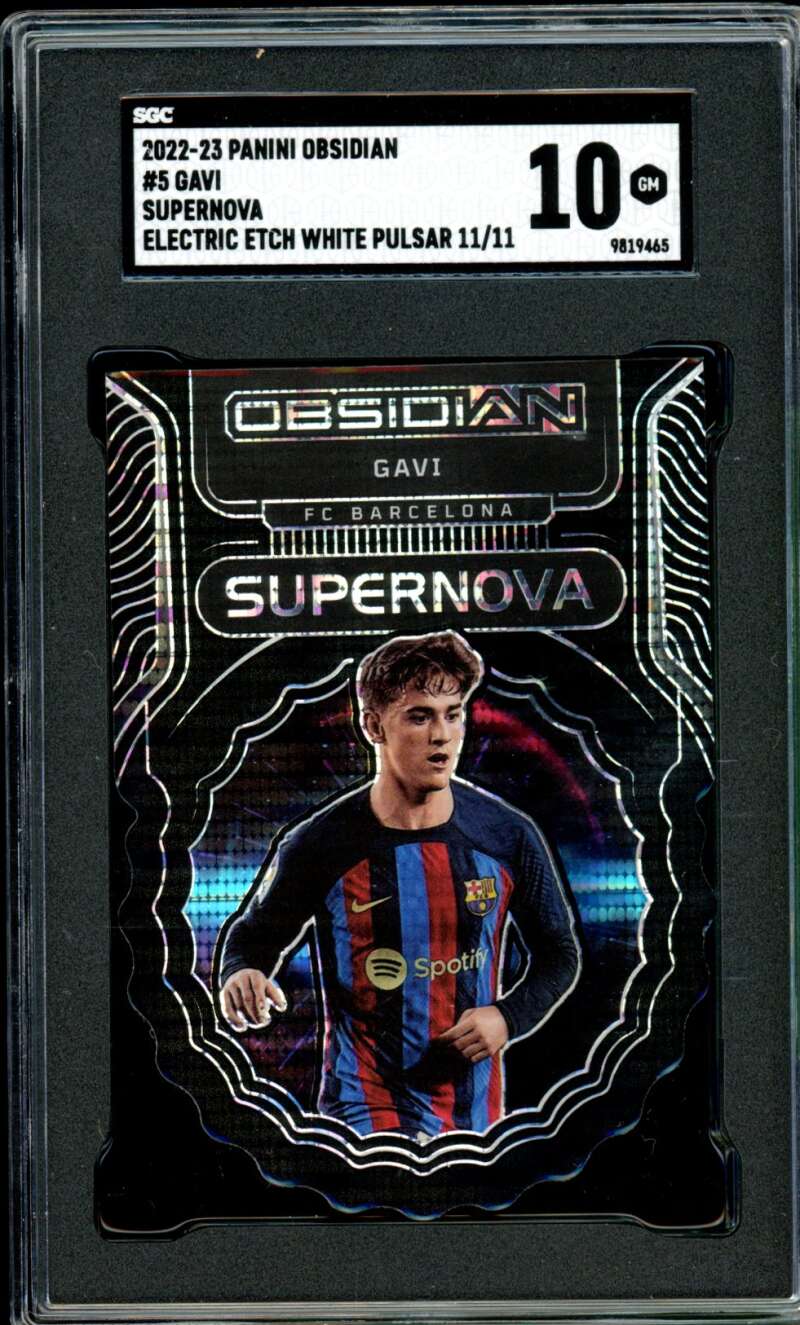 Gavi 2022-23 Obsidian Supernova Electric Etch White Pulsar (11/11) #5 SGC 10 Image 1