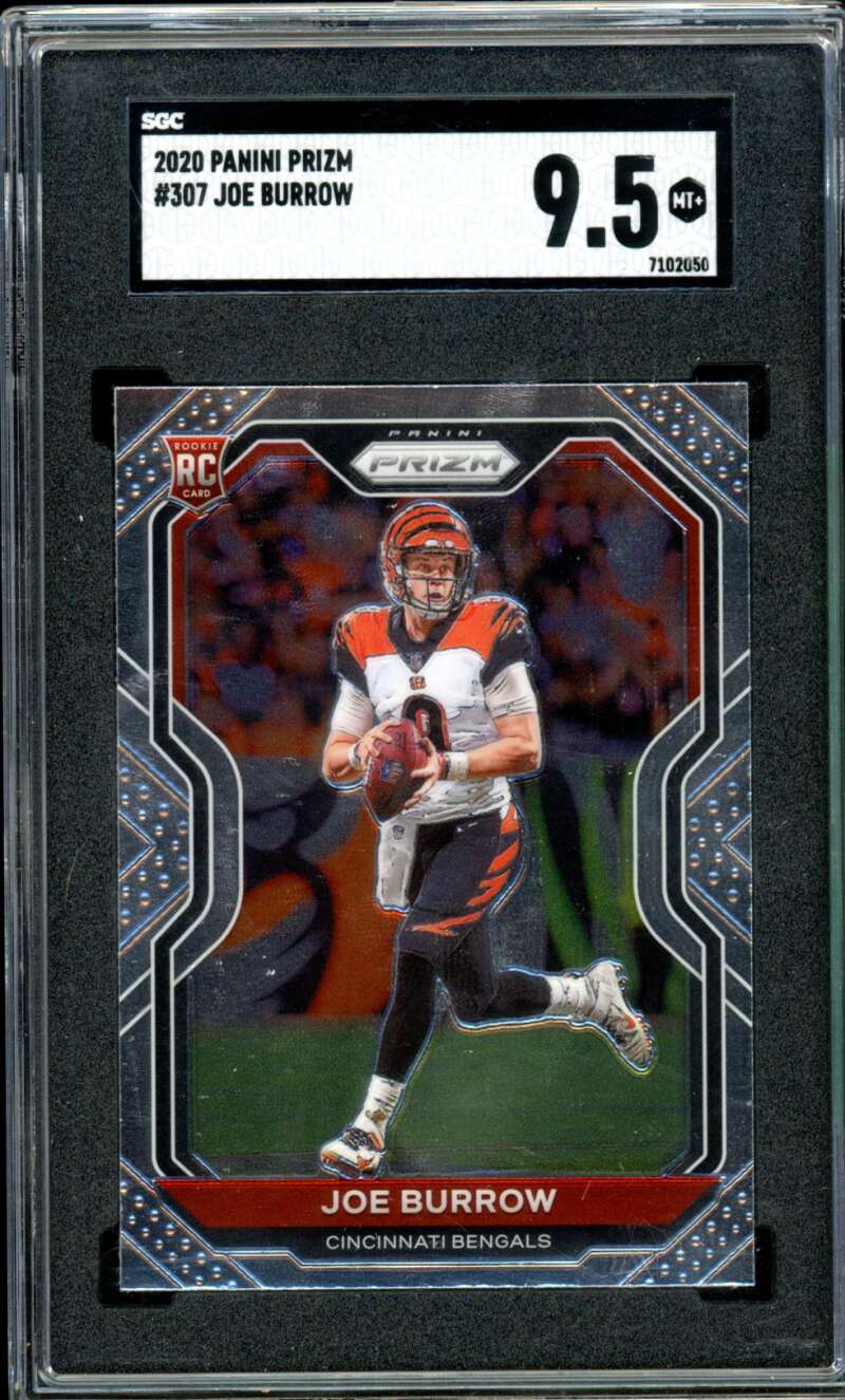 Joe Burrow Rookie Card 2020 Panini Prizm #307 SGC 9.5 Image 1