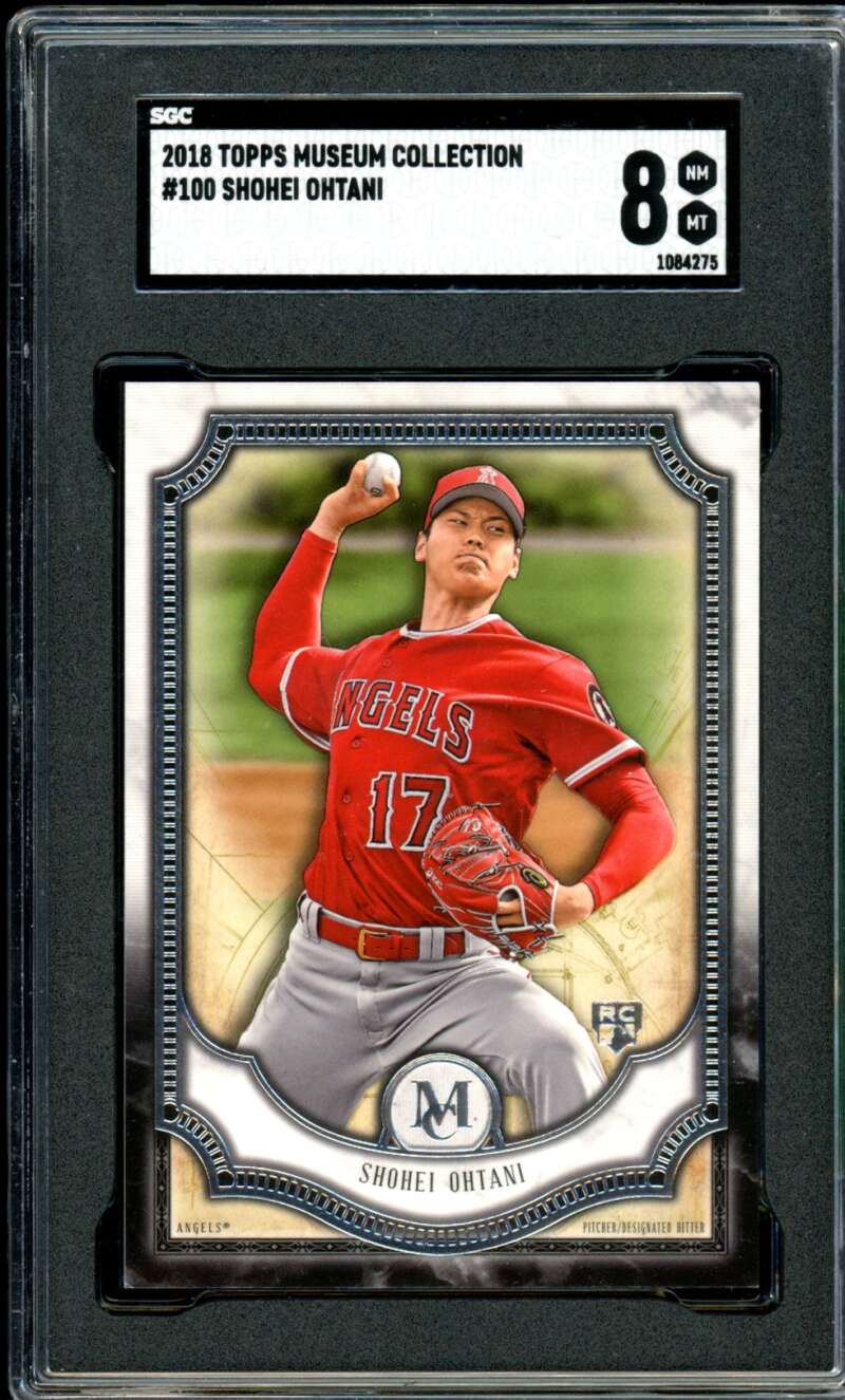 Shohei Ohtani Rookie Card 2018 Topps Museum Collection #100 SGC 8 Image 1