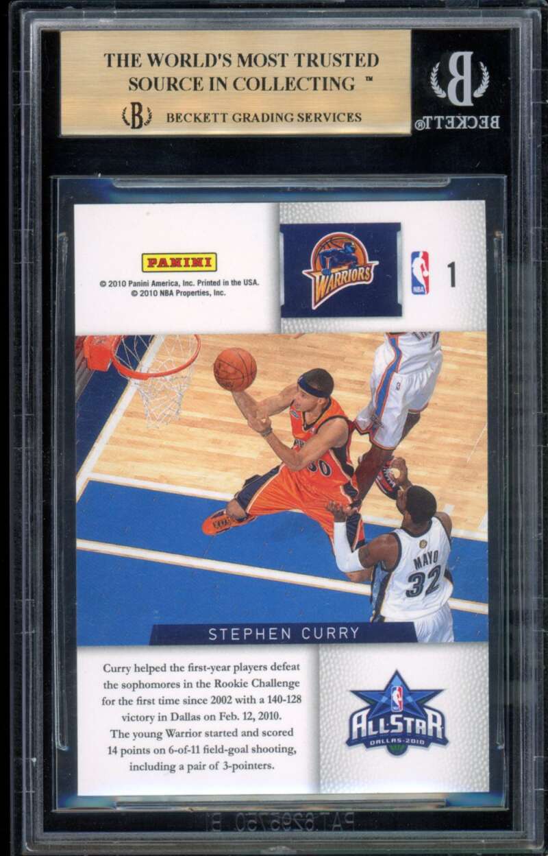 Stephen Curry Rookie Card 2009-10 Panini Season Update #1 BGS 9.5 Image 2