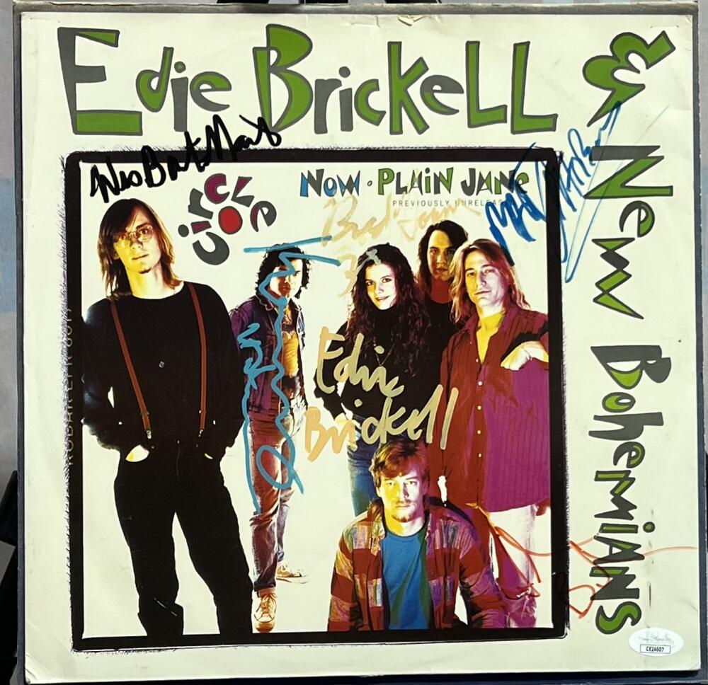 Edie Brickell & New Bohemians Autograph Signed Album Cover JSA Authentic Image 1