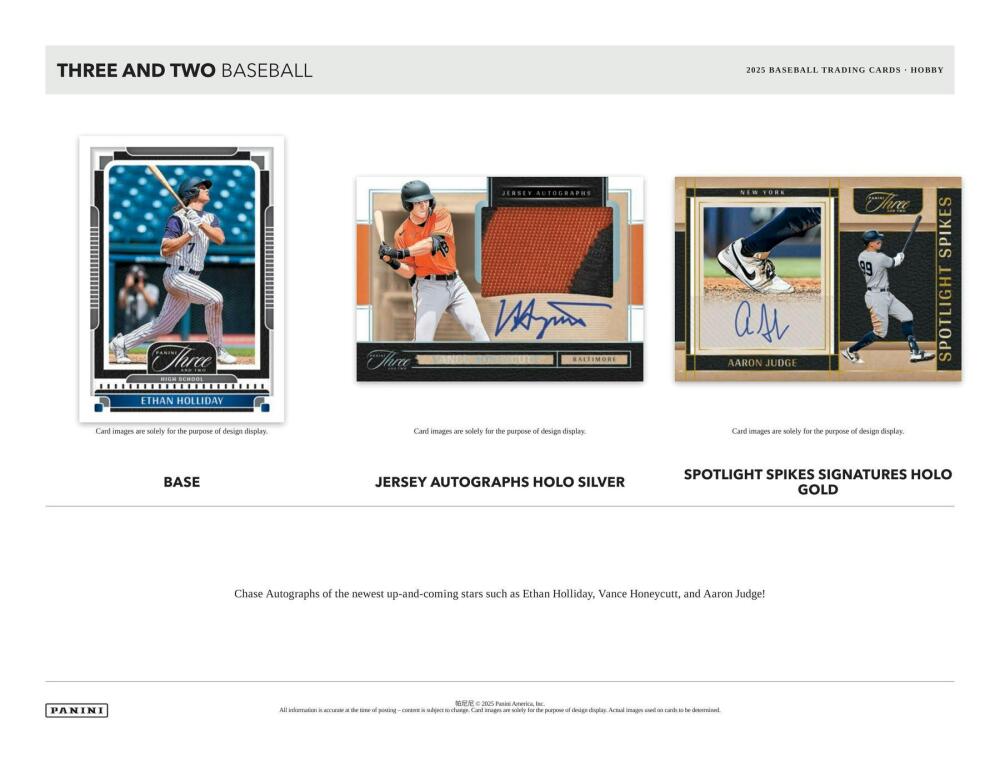 2025 Panini Three and Two Baseball Hobby Box Image 3