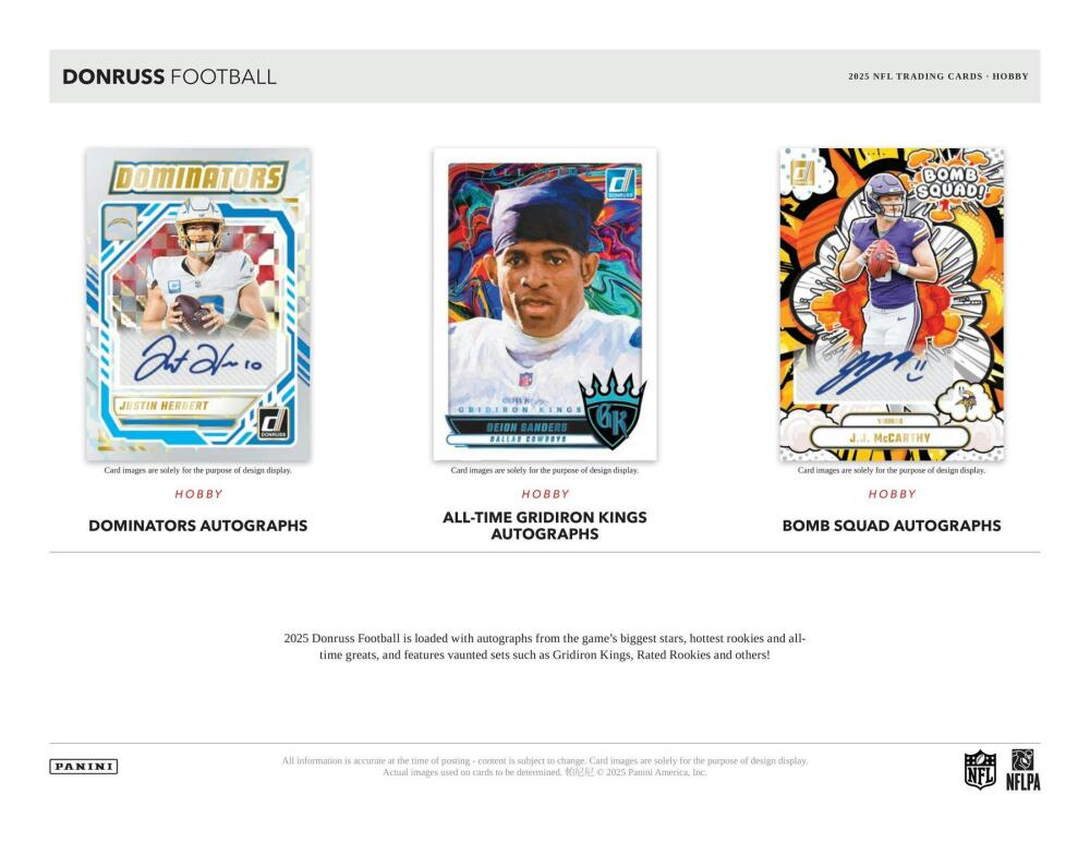 2025 Panini Donruss Football Hobby Box Image 4