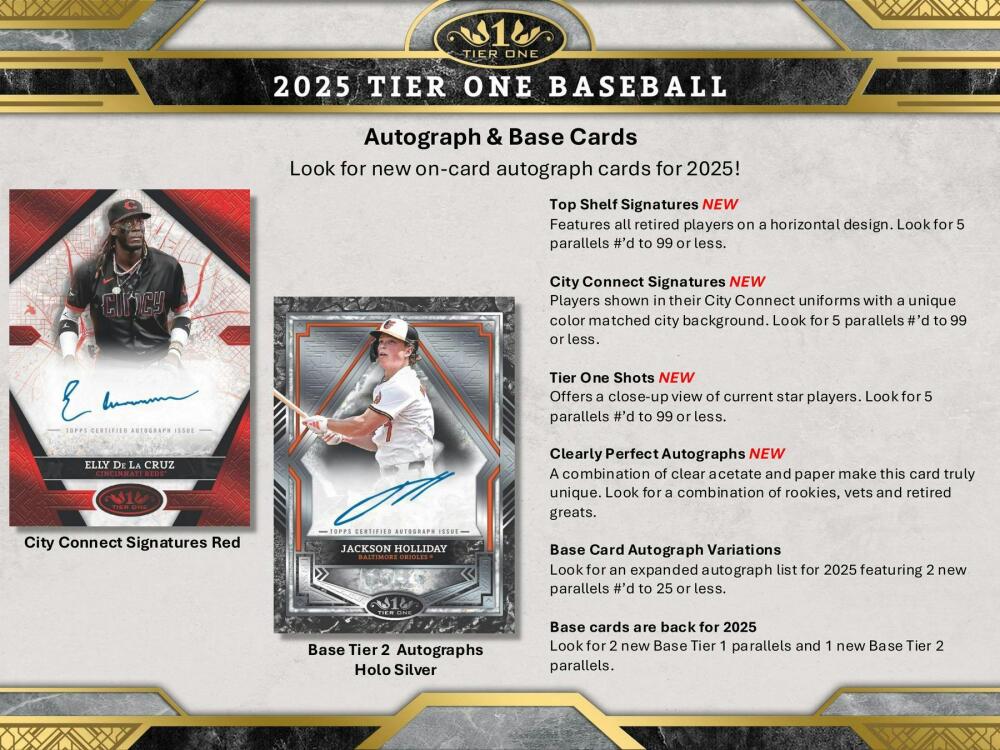 2025 Topps Tier One Baseball Hobby Box Image 4