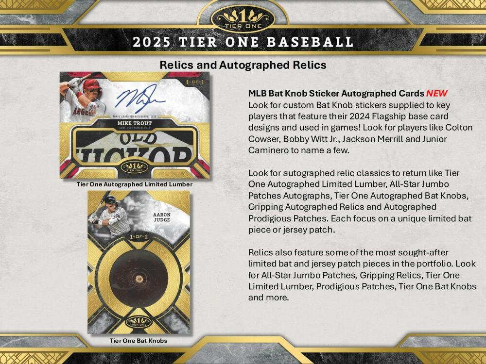 2025 Topps Tier One Baseball Hobby Box Image 5
