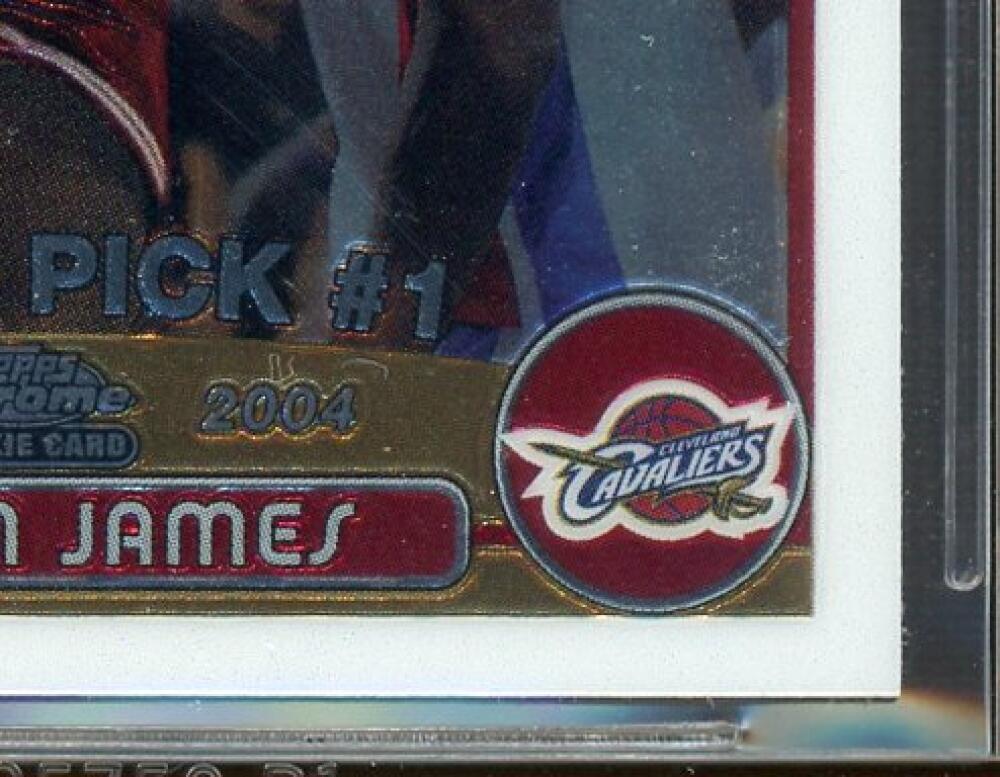 LeBron James Rookie Card 2003-04 Topps Chrome #111 BGS 9.5 Image 6