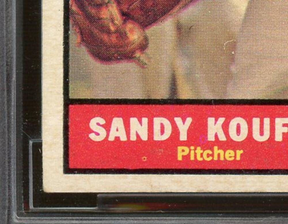 1961 Topps #344 Sandy Koufax Card BGS BCCG 8 Excellent+ Image 5