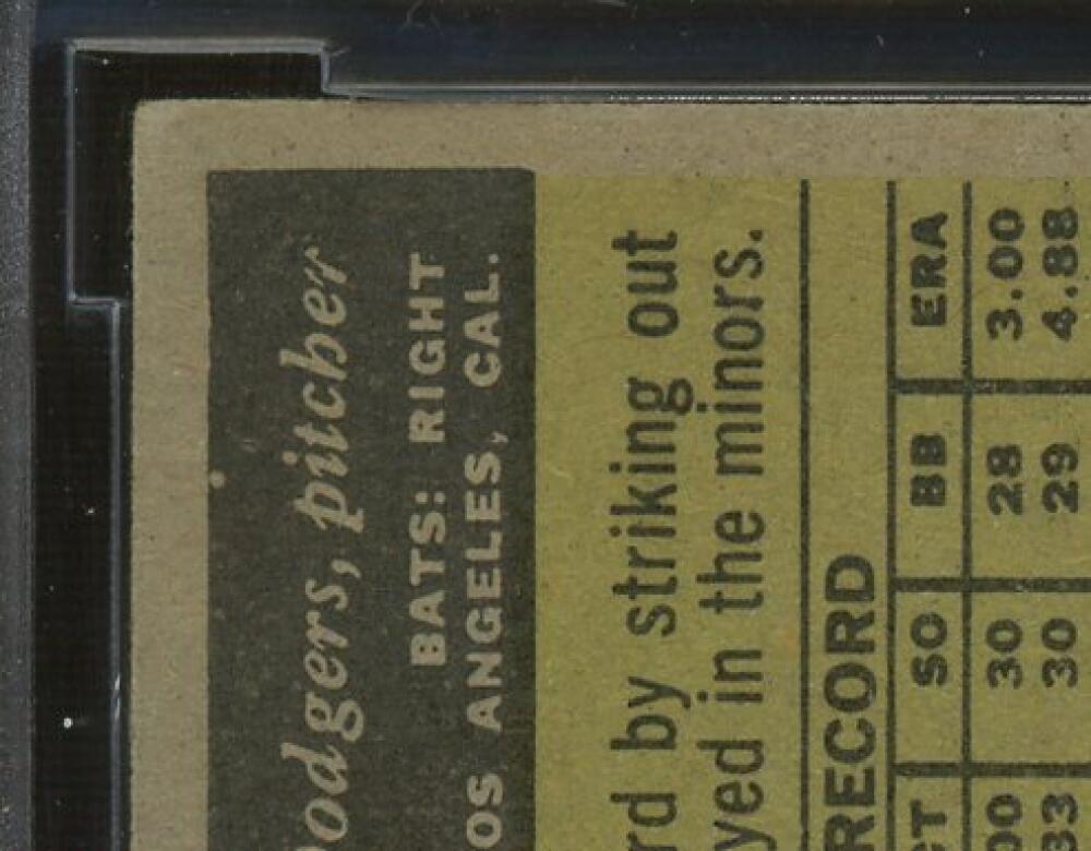 1961 Topps #344 Sandy Koufax Card BGS BCCG 8 Excellent+ Image 7