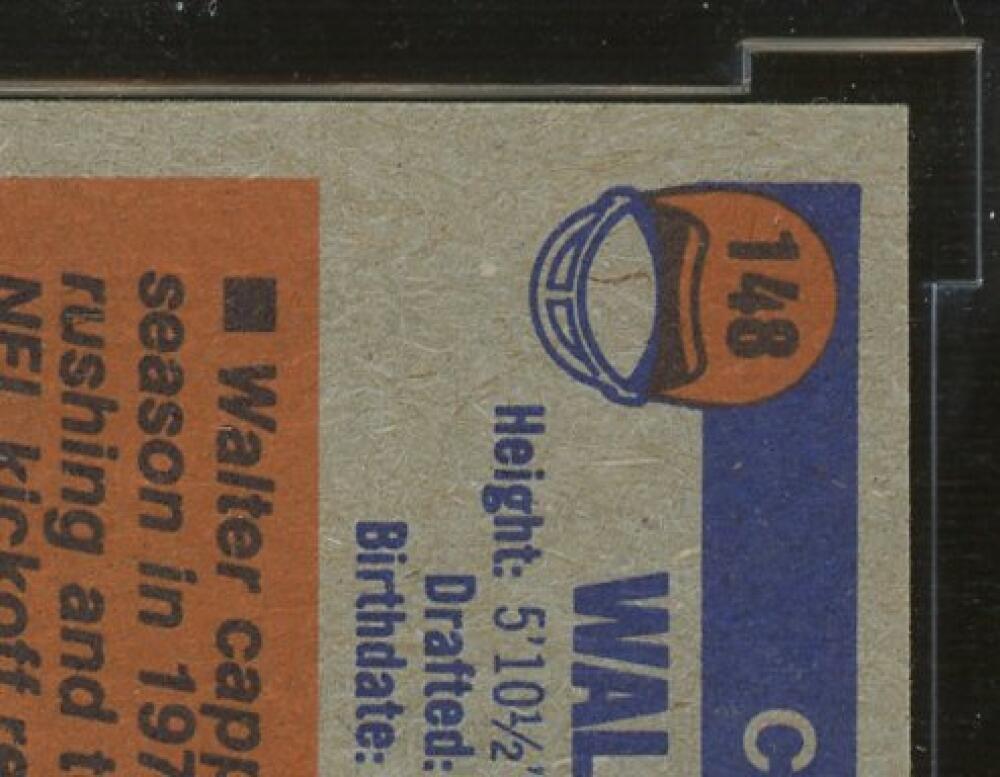 1976 Topps #148 Walter Payton Rookie Card BGS BCCG 9 Near Mint+ Image 8