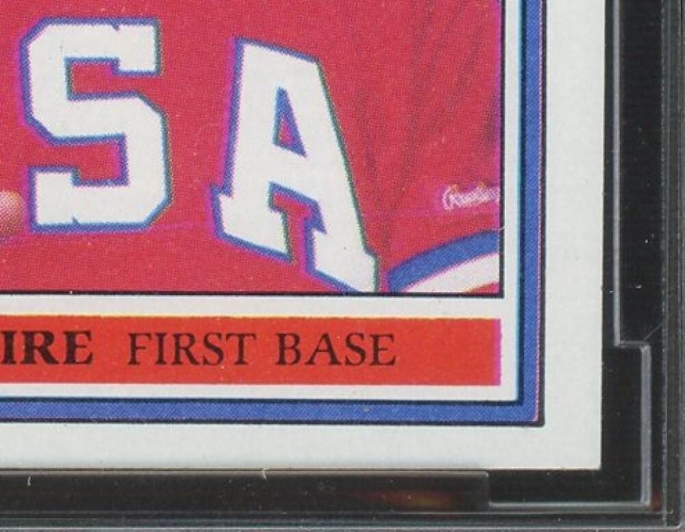 1985 Topps #401 Mark McGwire Rookie Card BGS BCCG 10 Mint+ Image 6