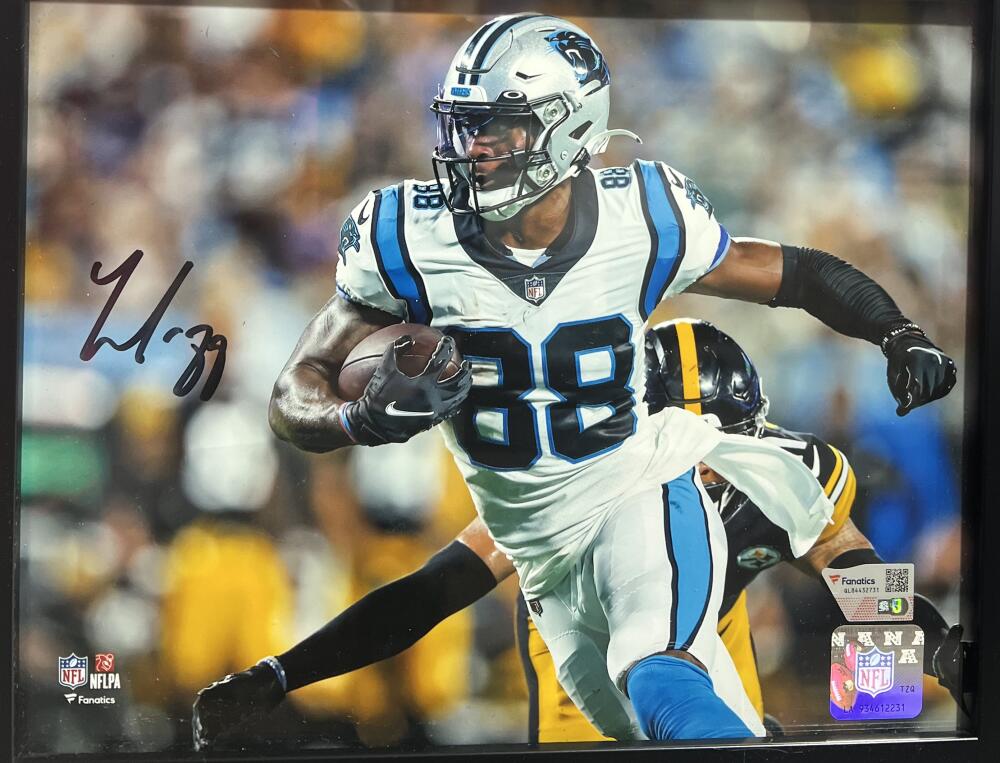 Terrace Marshall Jr. Panthers Autograph Signed 9x11 Framed Poster Fanatics Authentic Image 2