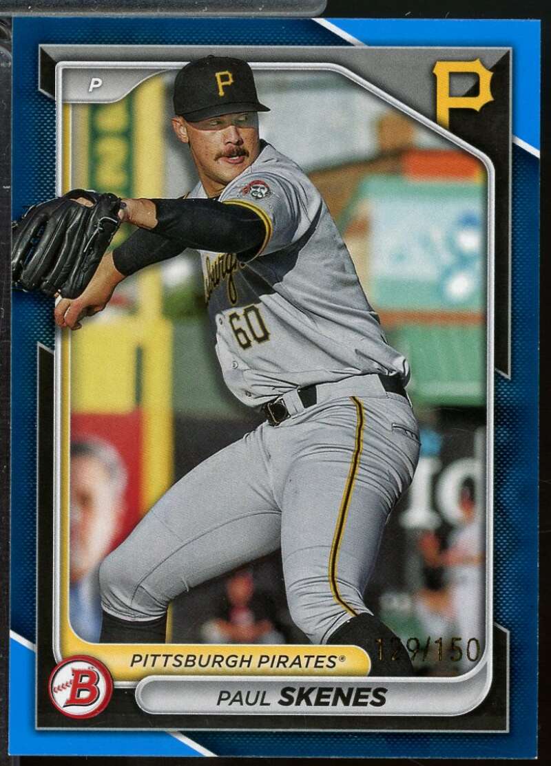 Paul Skenes Rookie Card 2024 Bowman Prospects Blue /150 #BP125  Image 1