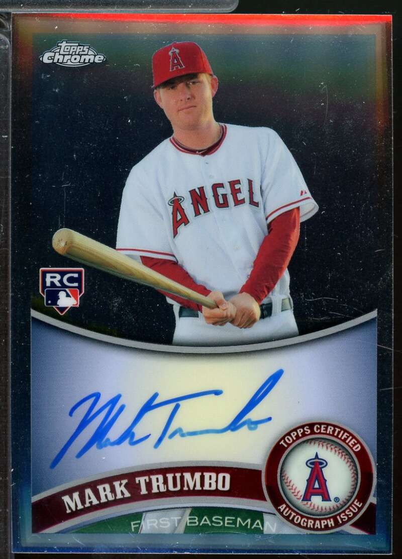 Mark Trumbo Rookie Card 2011 Topps Chrome Autographs #178  Image 1