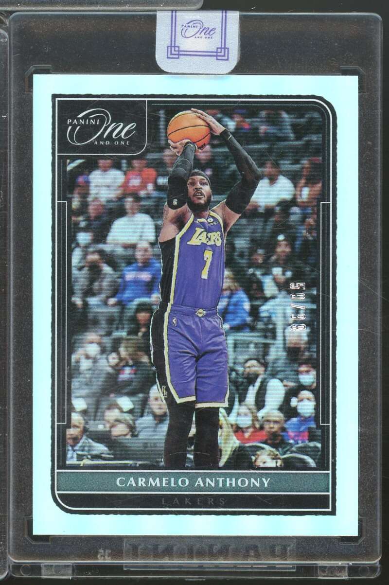 Carmelo Anthony Card 2021-22 Panini One and One /99 #92  Image 1