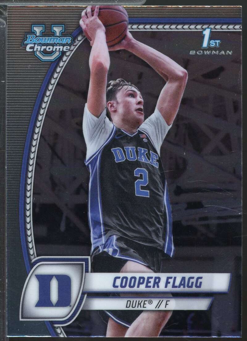 Cooper Flagg Rookie Card 2024-25 Bowman Chrome University #16  Image 1