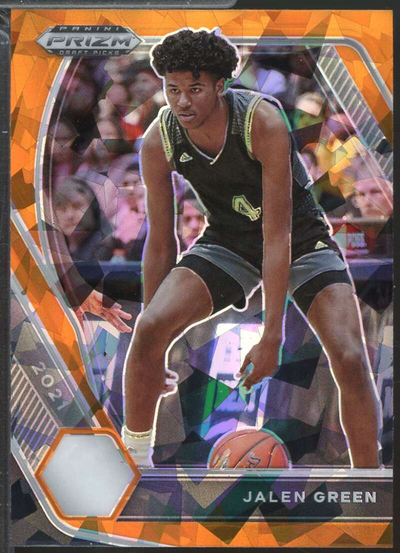 Jalen Green Rookie Card 2021-22 Panini Prizm Draft Picks Orange Ice #4  Image 1
