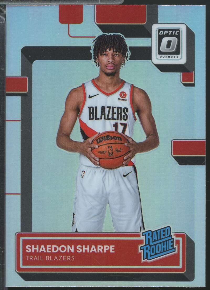 Shaedon Sharpe Rookie Card 2022-23 Donruss Optic Rated Holo #249  Image 1