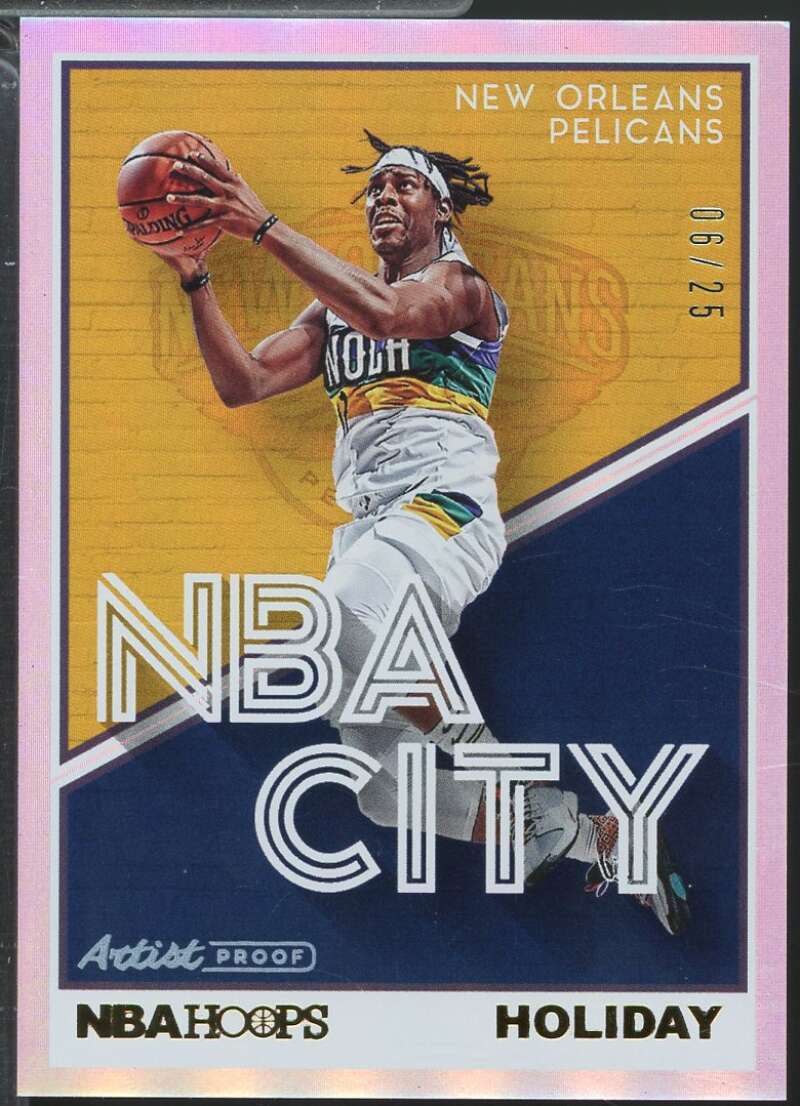 Jrue Holiday Card 2019-20 Hoops NBA City Holo Artist Proof /25 #20  Image 1
