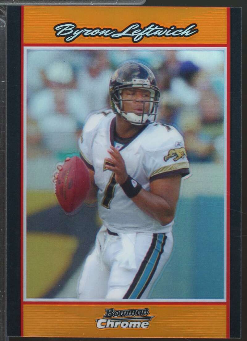 Byron Leftwich Card 2007 Bowman Chrome Orange Refractors /25 #BC220  Image 1
