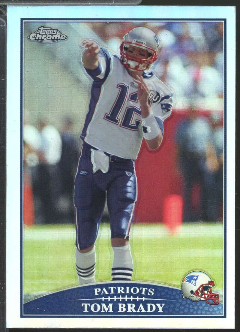 Tom Brady Card 2009 Topps Chrome Refractors #TC70  Image 1