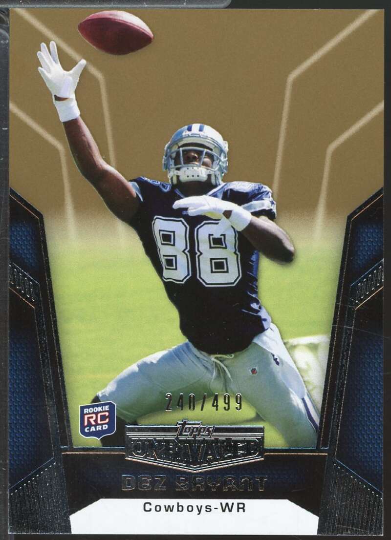 Dez Bryant Rookie Card 2010 Topps Unrivaled Gold /499 #129  Image 1