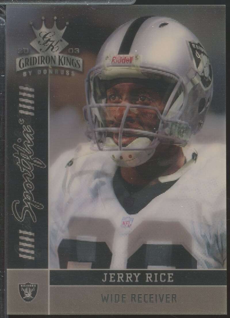 Jerry Rice Card 2003 Gridiron Kings GK Evolution #GE15  Image 1