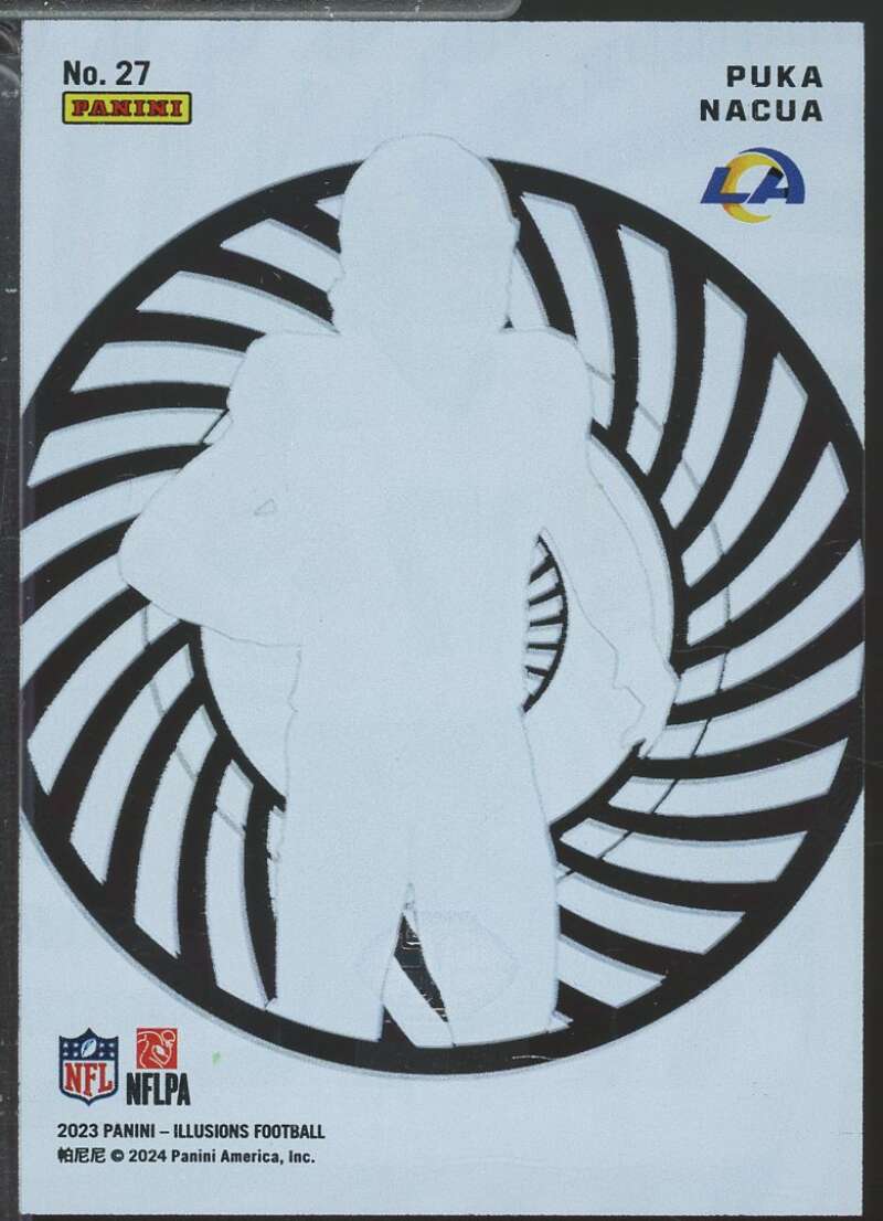 Puka Nacua Rookie Card 2023 Panini Illusions Mystique #27  Image 2