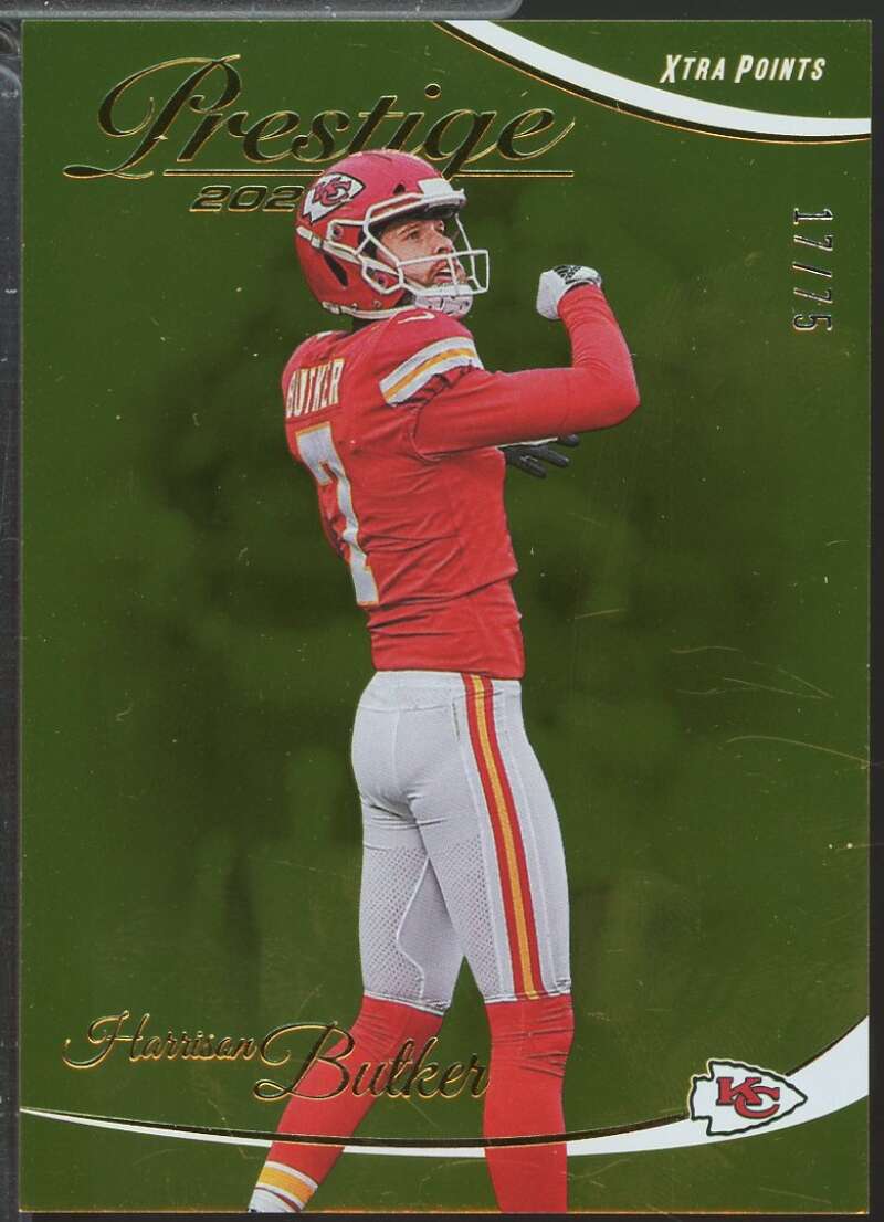 Harrison Butker Card 2023 Prestige Xtra Points Gold /75 #145  Image 1