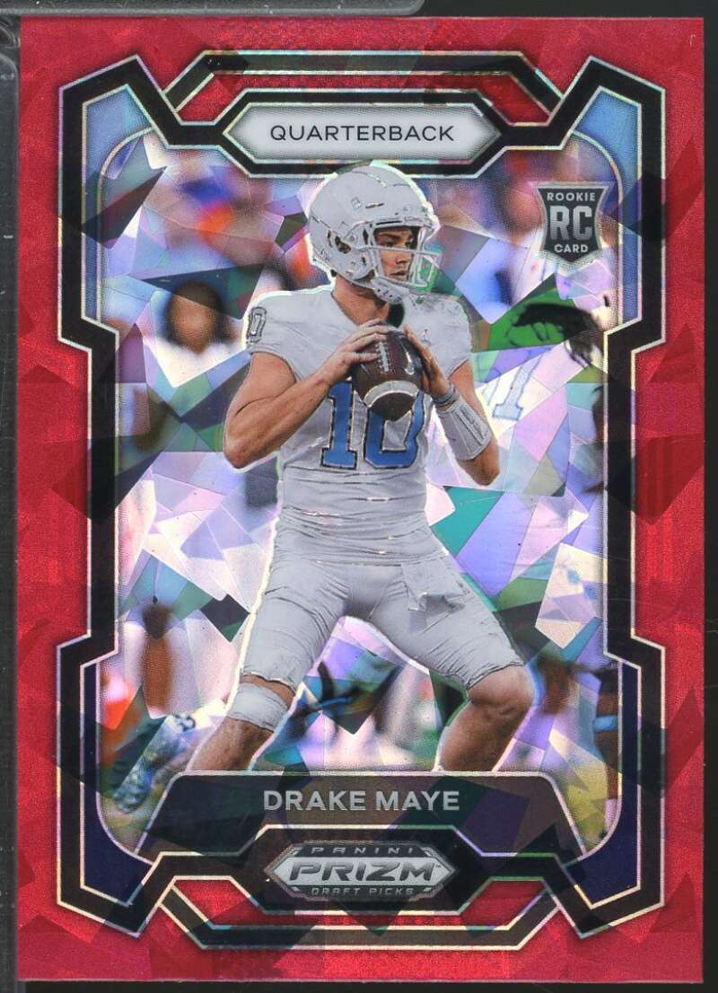 Drake Maye Rookie Card 2024 Panini Prizm Draft Picks Red Ice #103  Image 1