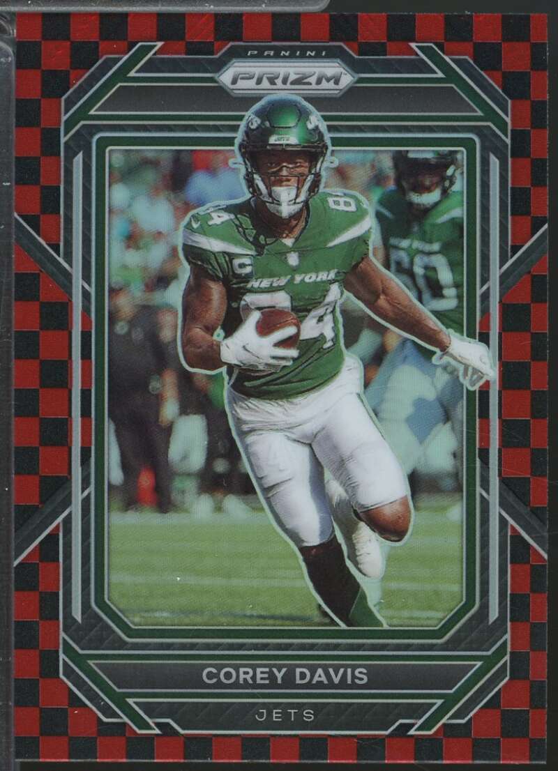 Corey Davis Card 2022 Panini Prizm Black and Red Checker #228  Image 1