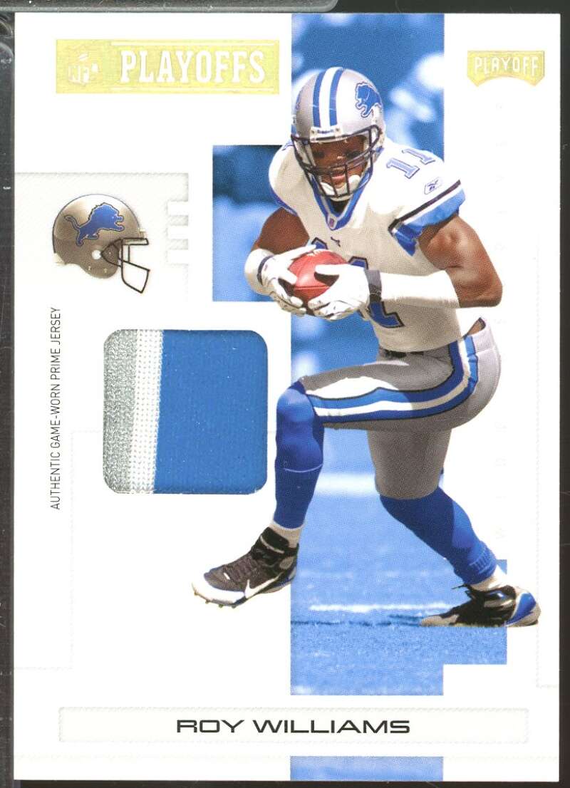 Roy Williams Card 2007 Playoff NFL Jersey Materials Gold Prime /10 #33  Image 1
