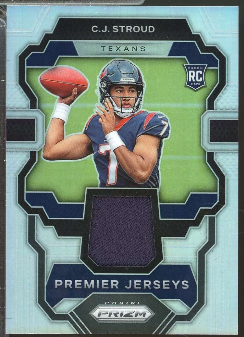 CJ Stroud Rookie Card 2023 Panini Prizm Premier Jerseys #2  Image 1