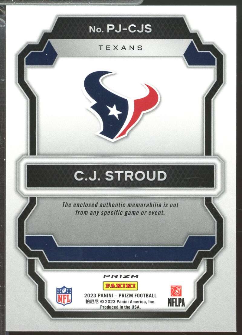 CJ Stroud Rookie Card 2023 Panini Prizm Premier Jerseys #2  Image 2