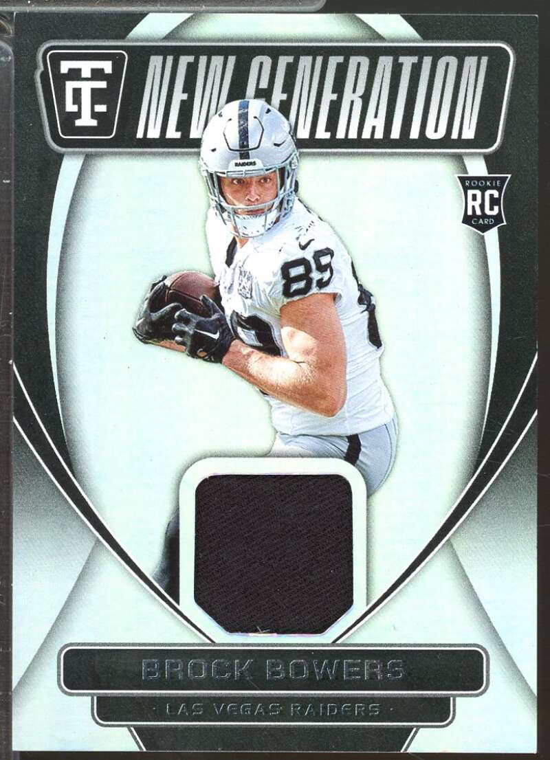 Brock Bowers Rookie Card 2024 Totally Certified New Generation Jerseys #21  Image 1