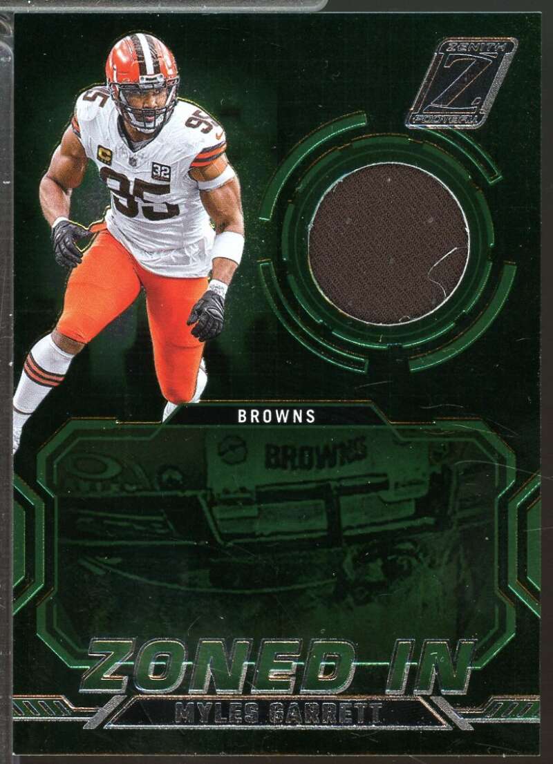 Myles Garrett Card 2024 Zenith Zoned In Jerseys #20  Image 1