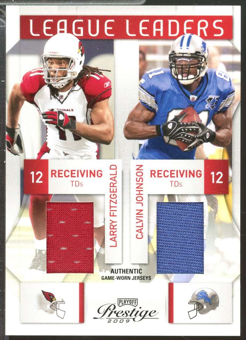 Larry Fitzgerald Calvin Johnson Boldin Randy Moss 2009 Prestige Jersey /150 #21  Image 1