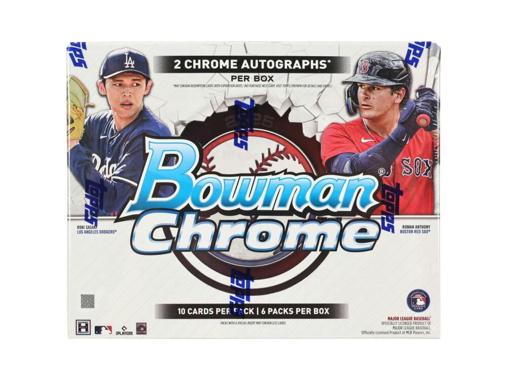2025 Bowman Chrome Baseball Hobby Box Image 1
