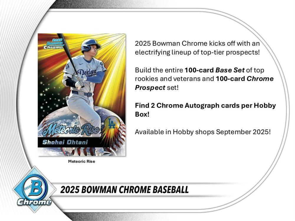 2025 Bowman Chrome Baseball Hobby Box Image 4