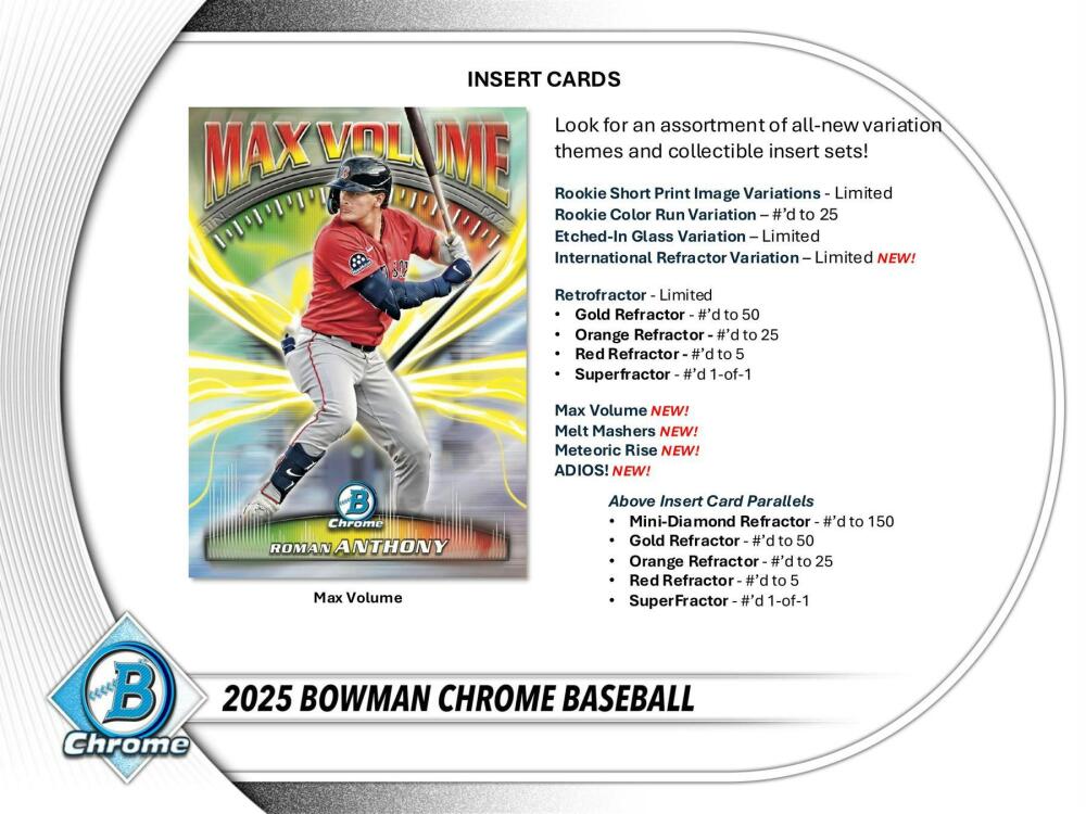 2025 Bowman Chrome Baseball Hobby Box Image 7