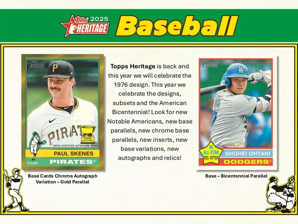 2025 Topps Heritage Baseball Hobby Box Image 3