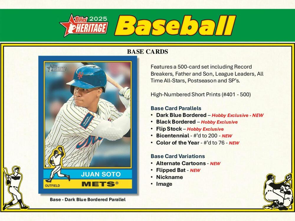 2025 Topps Heritage Baseball Hobby Box Image 4