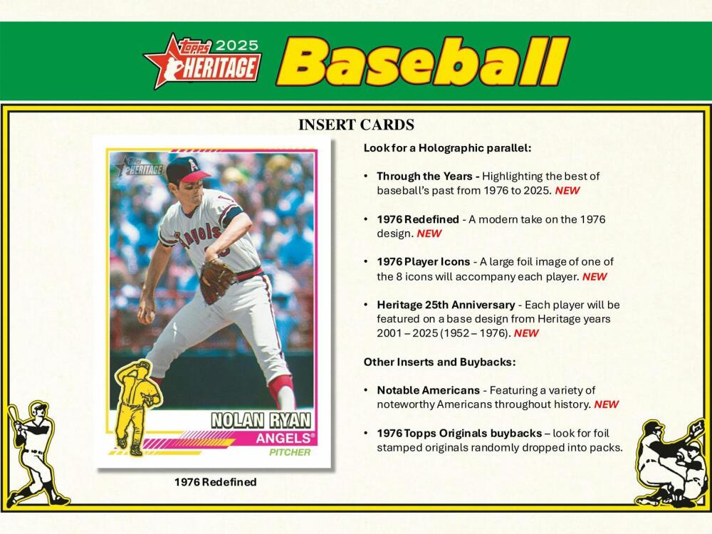 2025 Topps Heritage Baseball Hobby Box Image 6