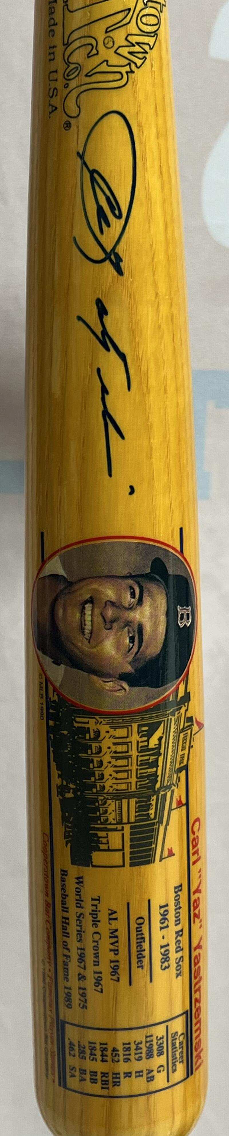 Carl Yastrzemski Autograph Signed Cooperstown Baseball Bat  JSA Authentic  Image 3
