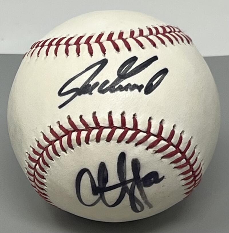 CC Sabathia Girardi Cano Autographed Signed Major League Baseball JSA Authentic Image 1