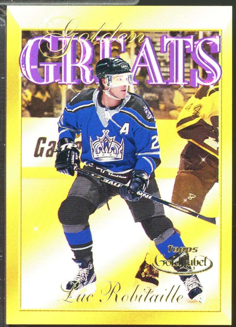 Luc Robitaille Card 2000-01 Topps Gold Label Golden Greats #GG12  Image 1