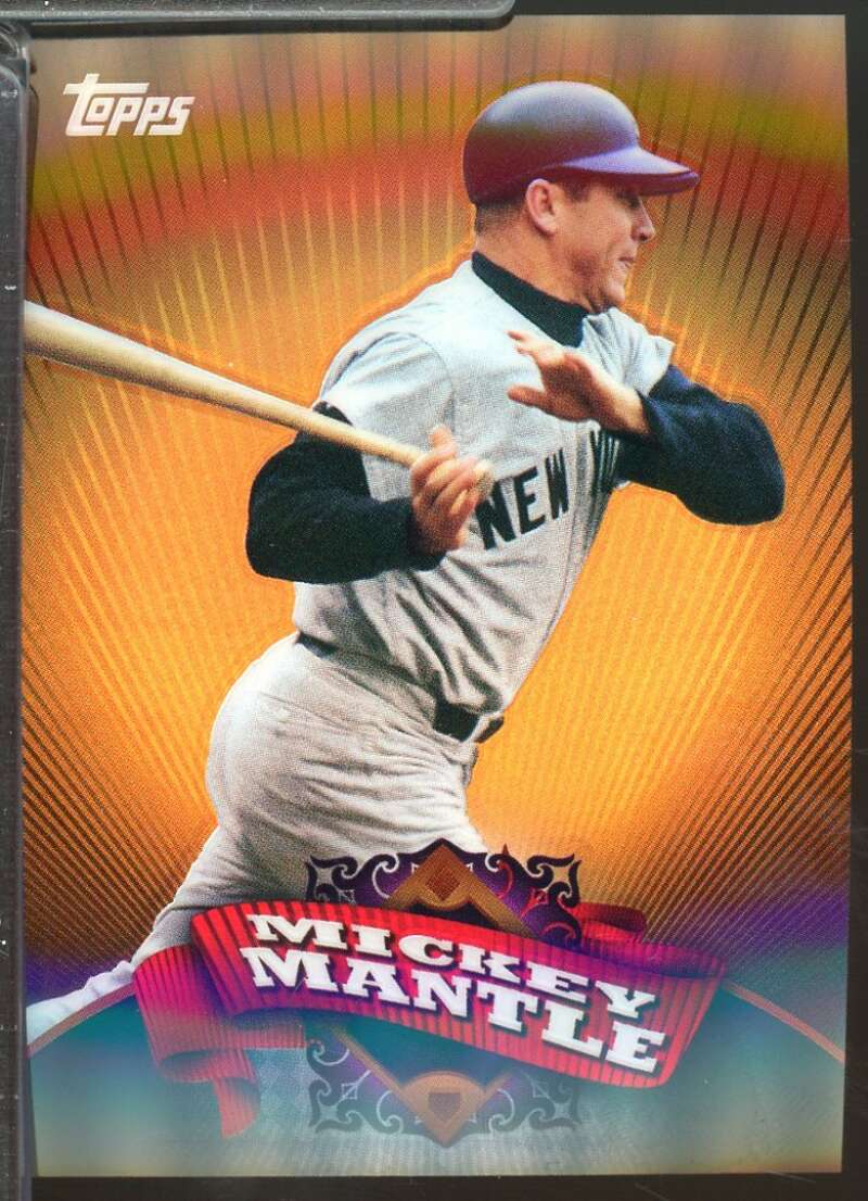 Mickey Mantle Card 2010 Topps Chrome Target Exclusive Refractors #BC4  Image 1