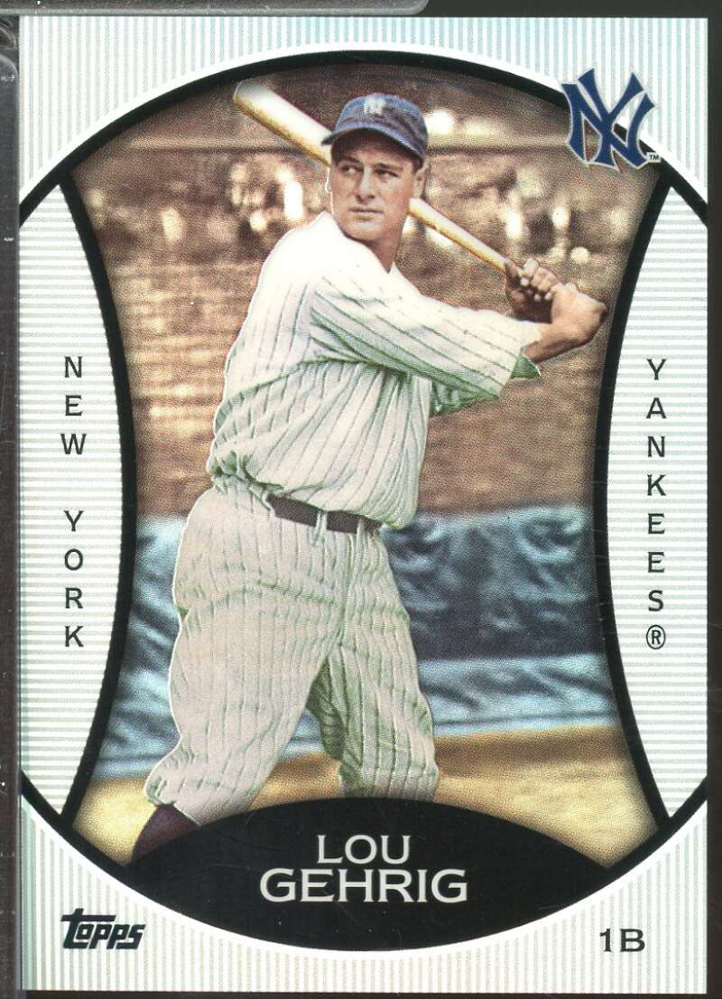 Lou Gehrig Card 2010 Topps Legends Platinum Chrome Wal-Mart Cereal #PC20  Image 1