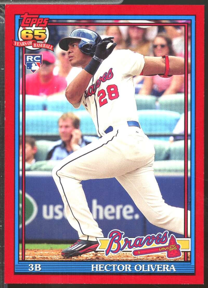 Hector Olivera Rookie Card 2016 Topps Archives Red /50 #217  Image 1